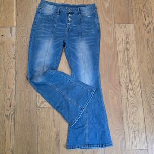 Super flare bellbottom Jeans womens size 16